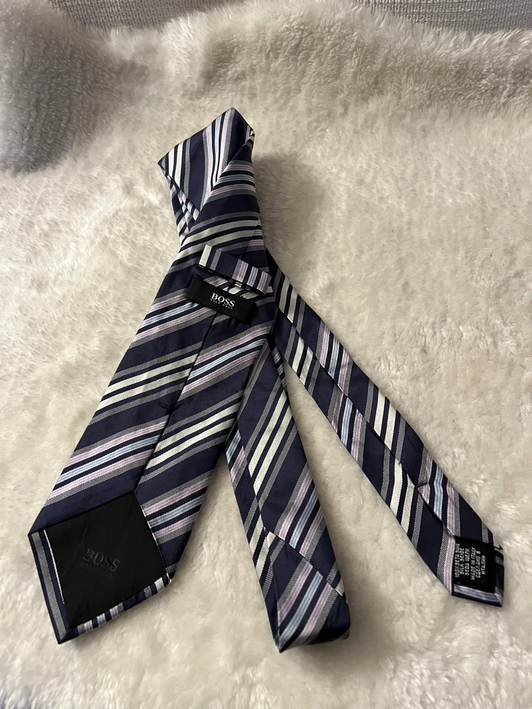 Hugo Boss Italy Striped Silk Tie - photo 4