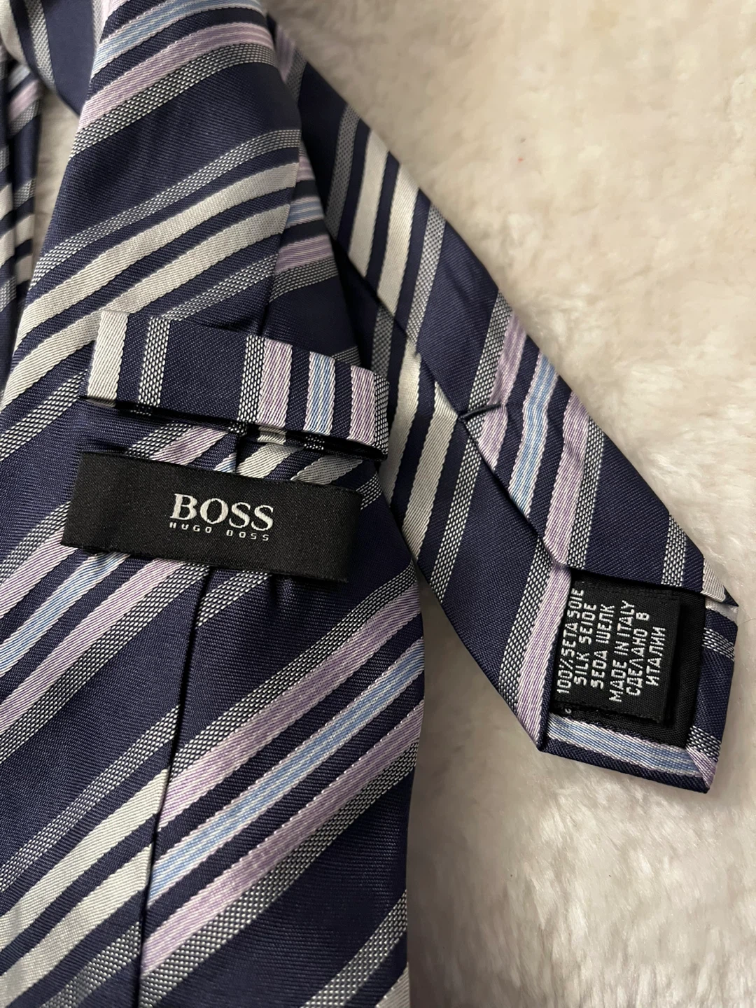 Hugo Boss Italy Striped Silk Tie - photo 2