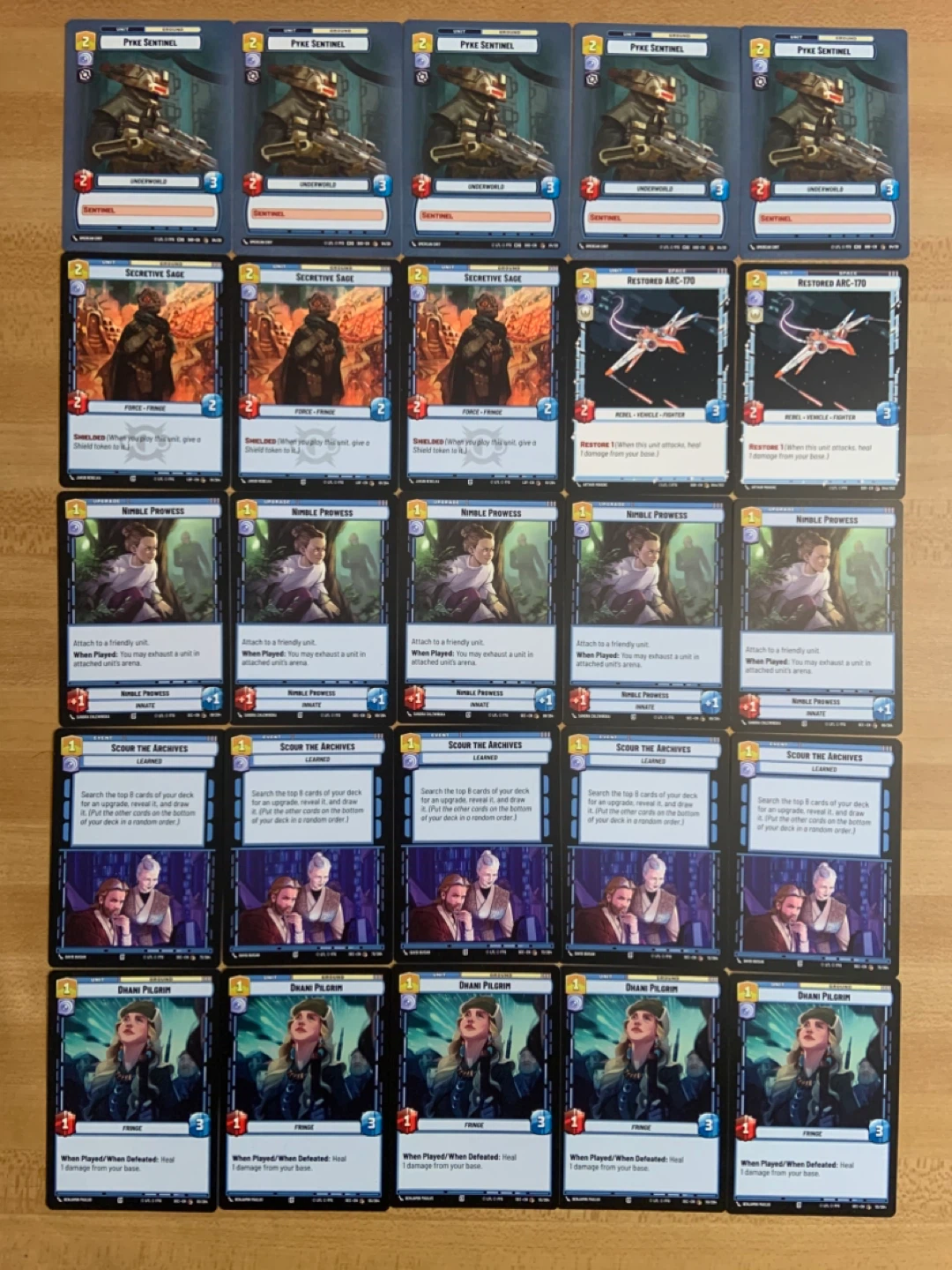 Star Wars Card Lot 50 Cards Near Mint