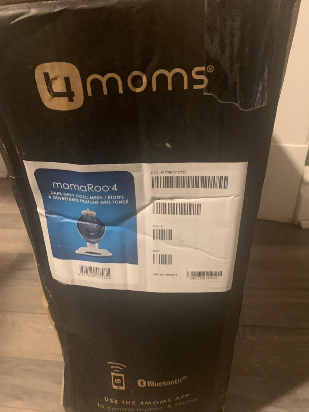 4moms mamaRoo 4 - Dark Grey Cool Mesh