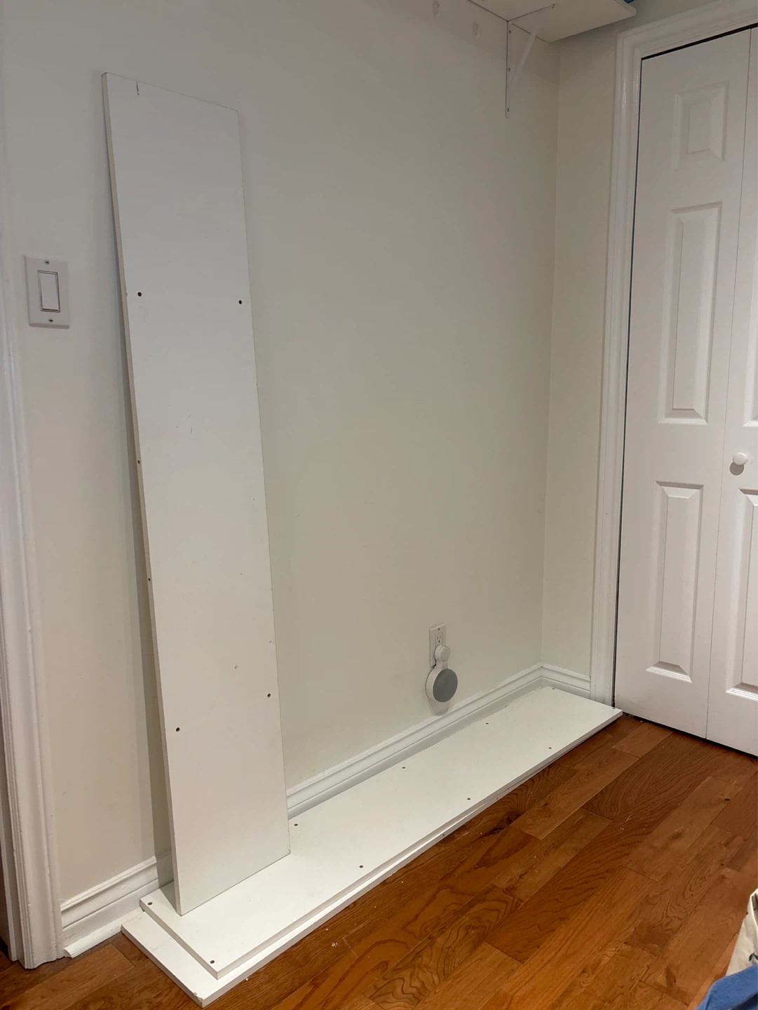 White Wooden Shelf Components IKEA