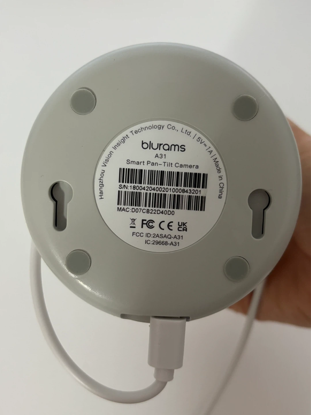 Blurams A31 Smart Pan-Tilt Camera with 128GB microSD Card - photo 2