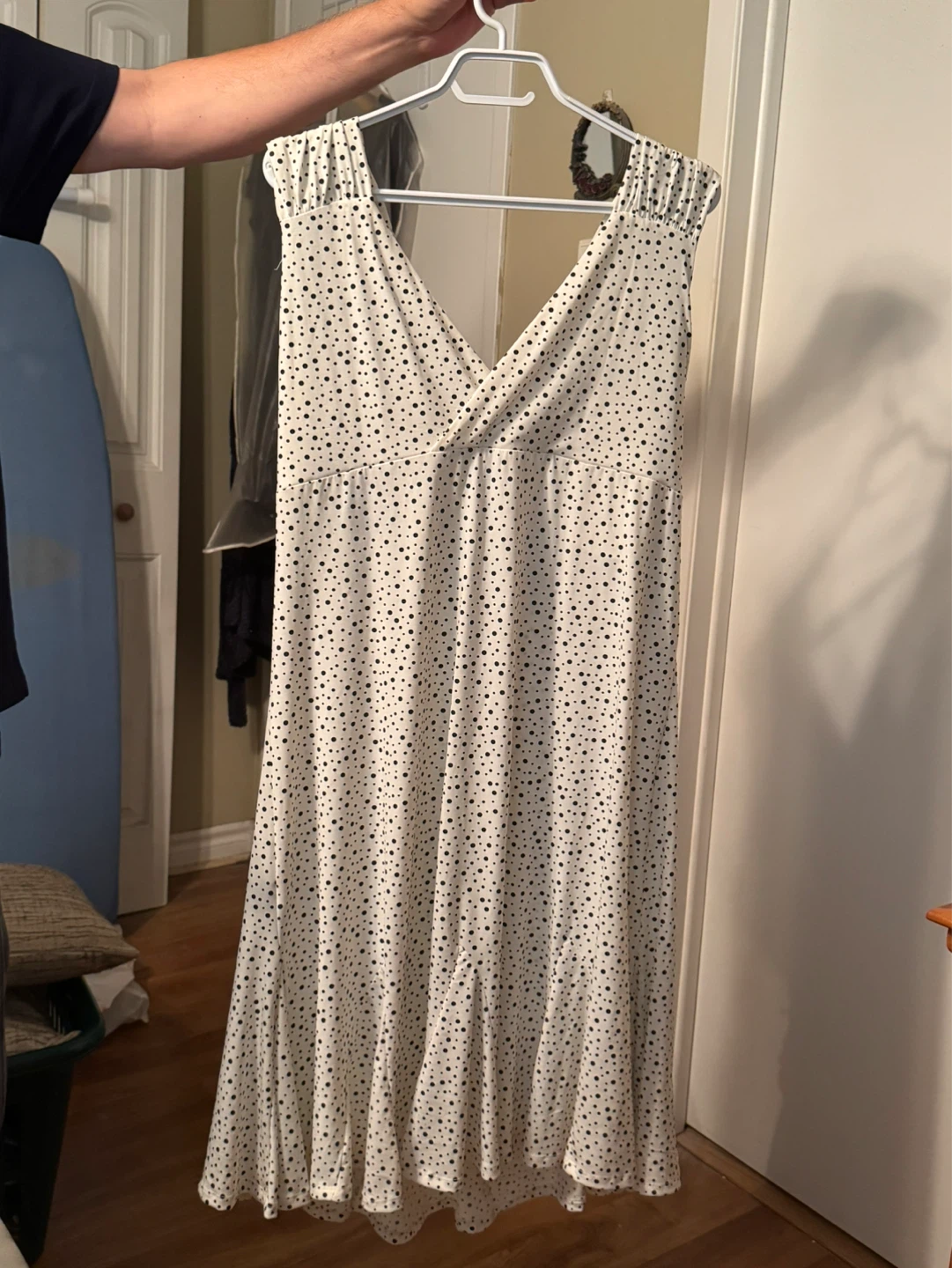 New White polka dot dress - photo 2
