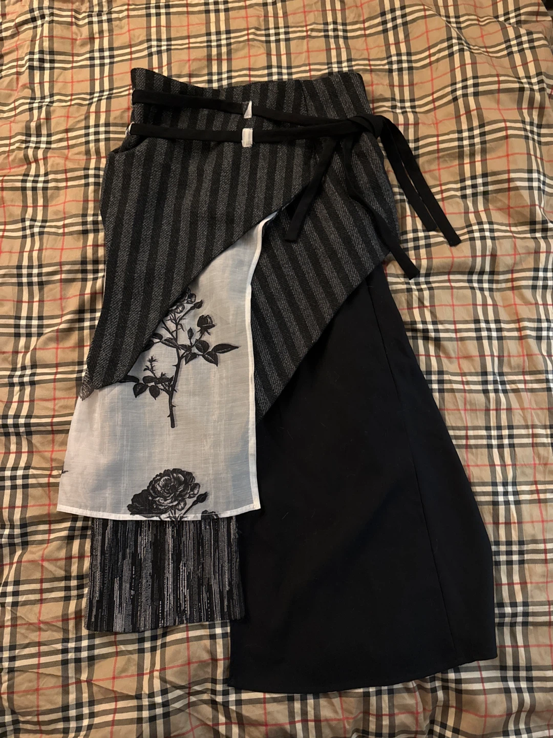 Designer Anno Mundi Floral Wrap Skirt