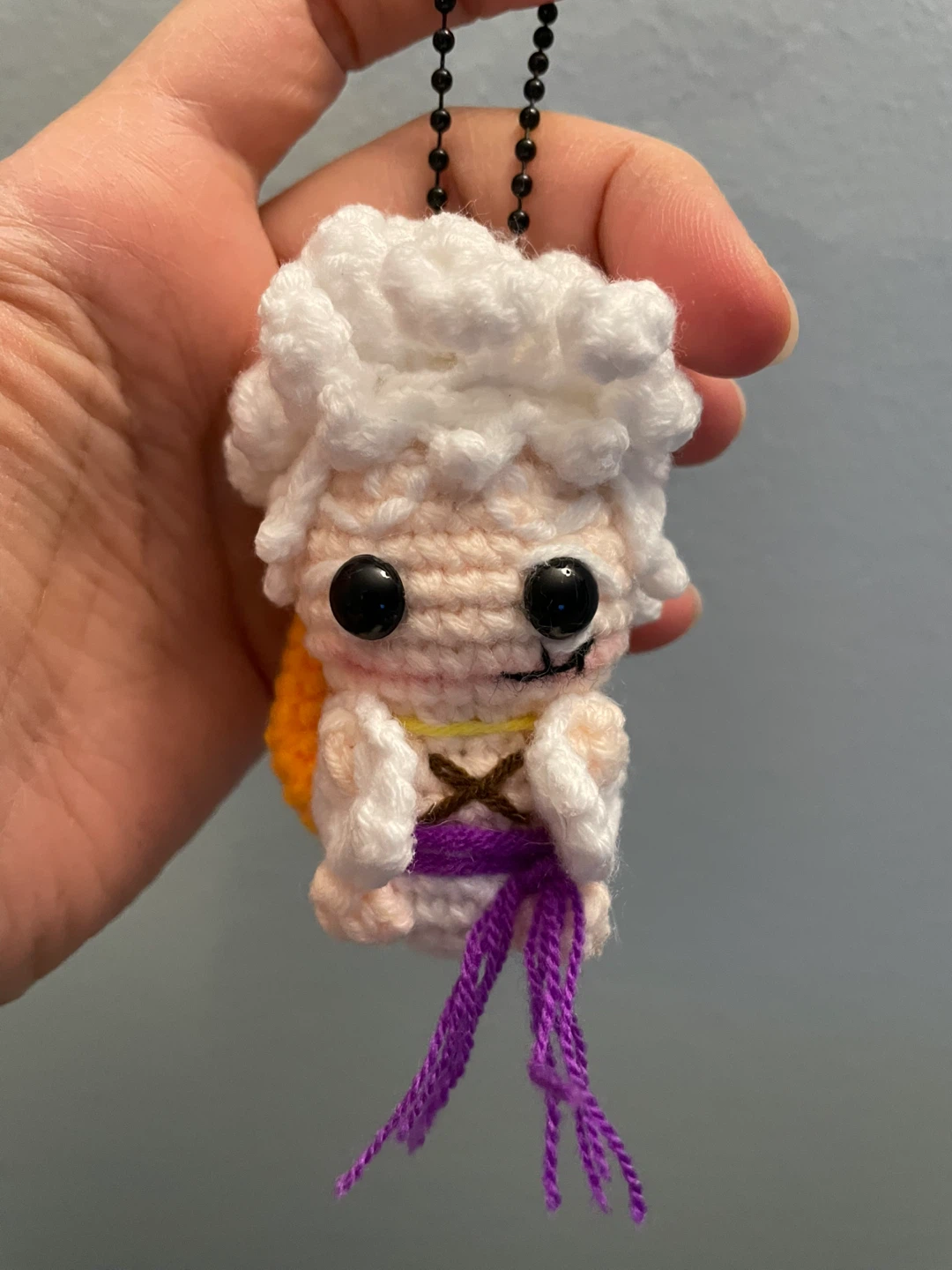 Luffy Crocheted keychain