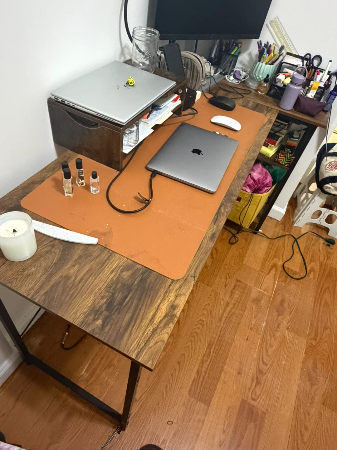 MUST GO ASAP L-Shaped Desk with Shelves - photo 2
