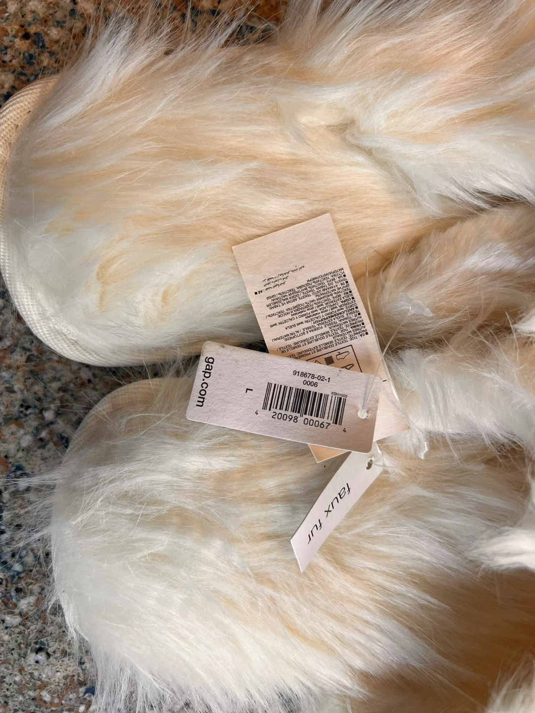 Gap Faux Fur Slippers Size L - photo 3
