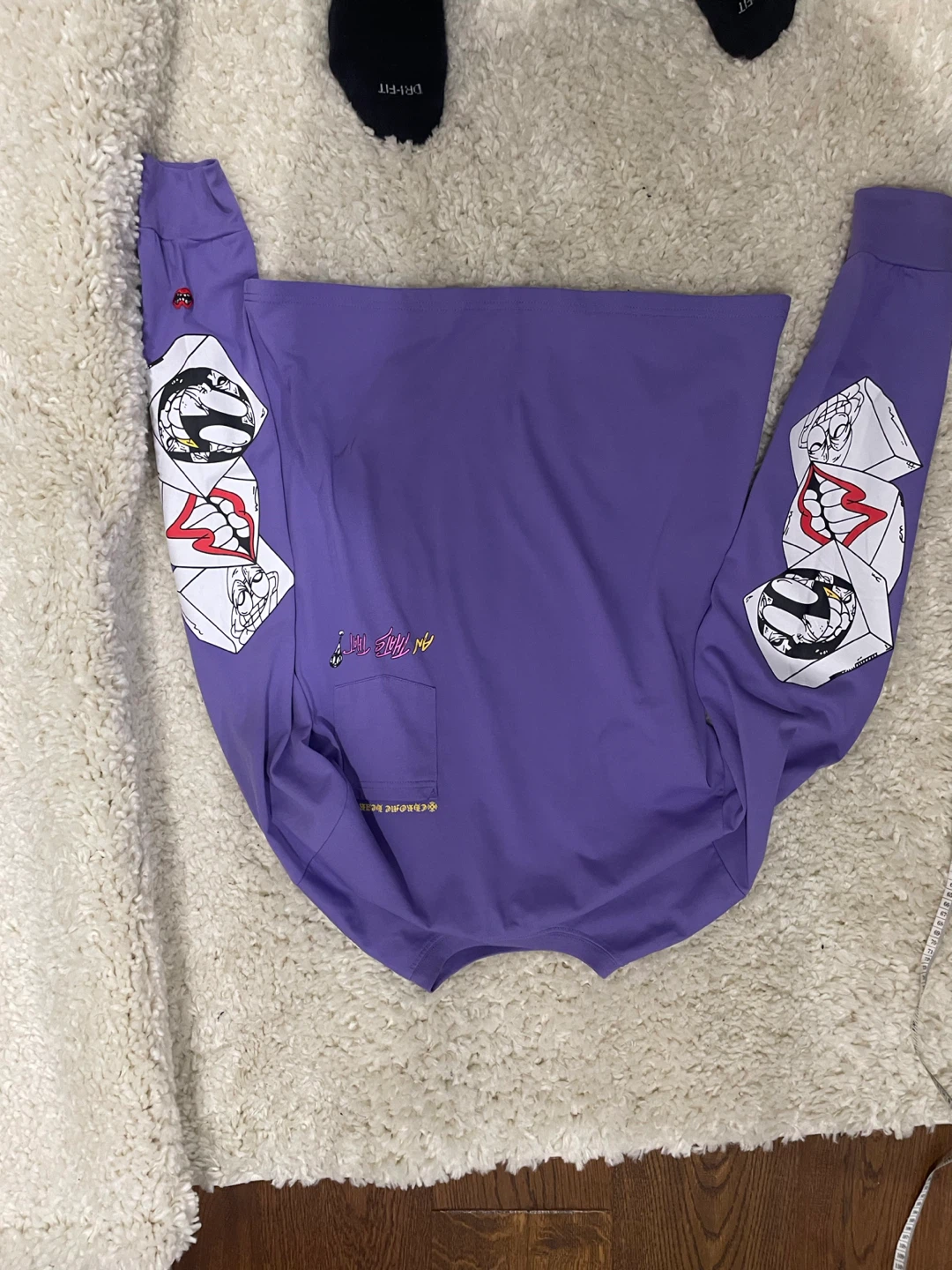 Chrome Hearts Purple Long Sleeve Shirt
