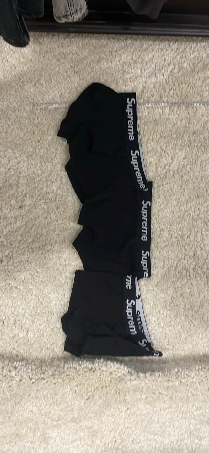 Supreme Boxer Briefs - Black - Size M (2 Pack)