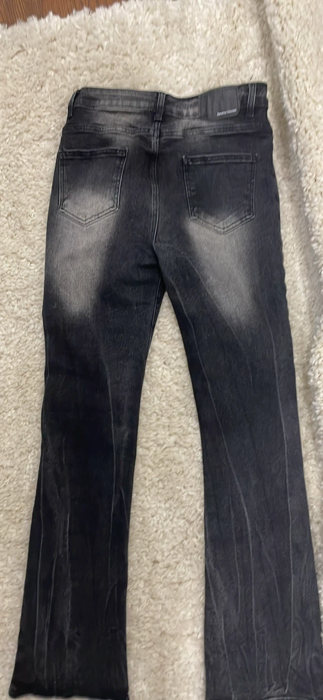 Black flare jeans - photo 2