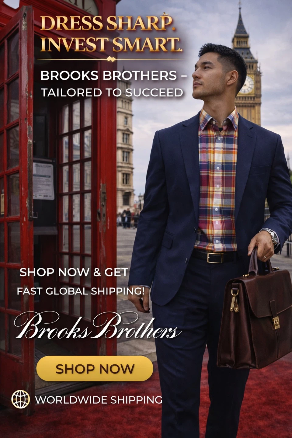 Brooks Brothers Plaid Button-Down Shirt