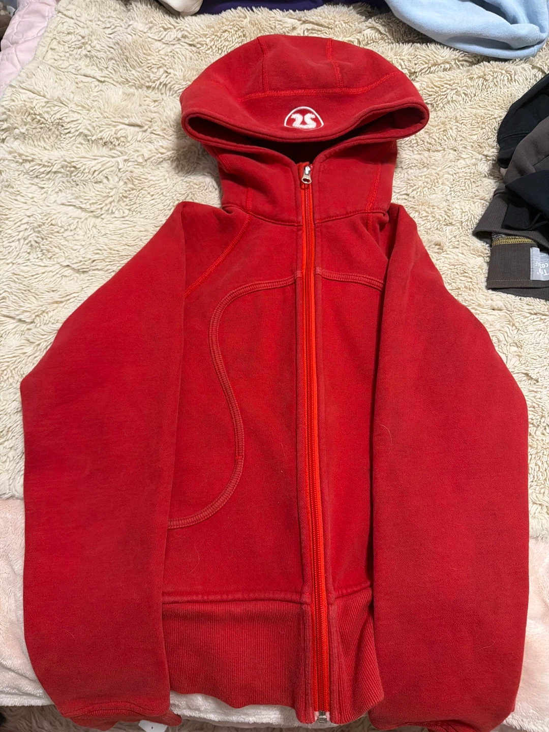 Lululemon Red Full Zip Hoodie