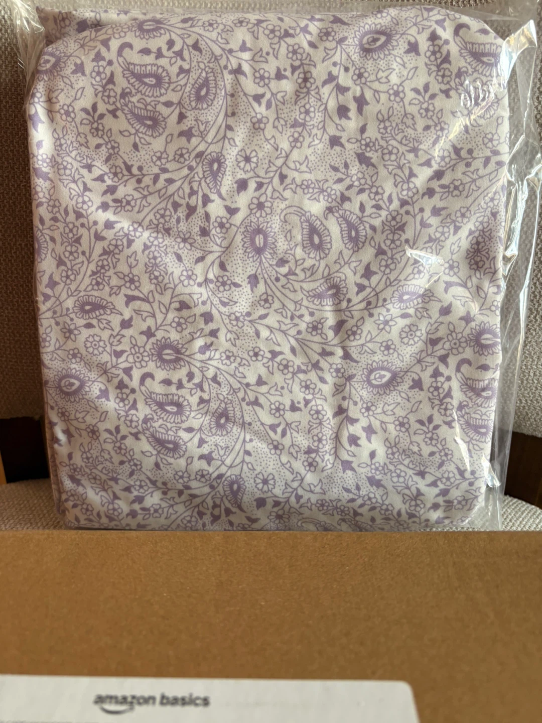 Amazon Basics Microfiber Sheet Set Lavender Paisley - photo 2