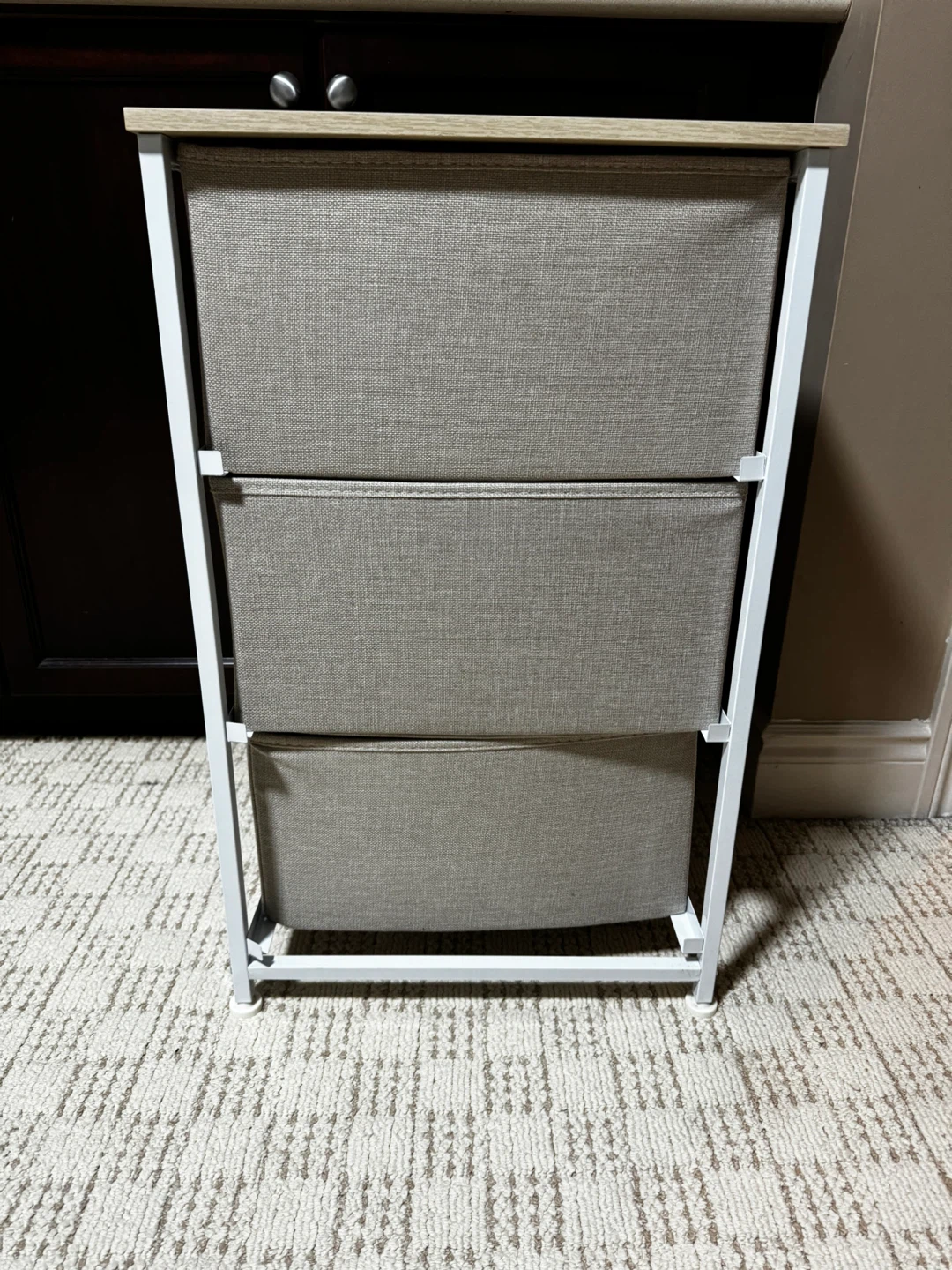 3 Drawer Fabric Storage Unit - photo 2