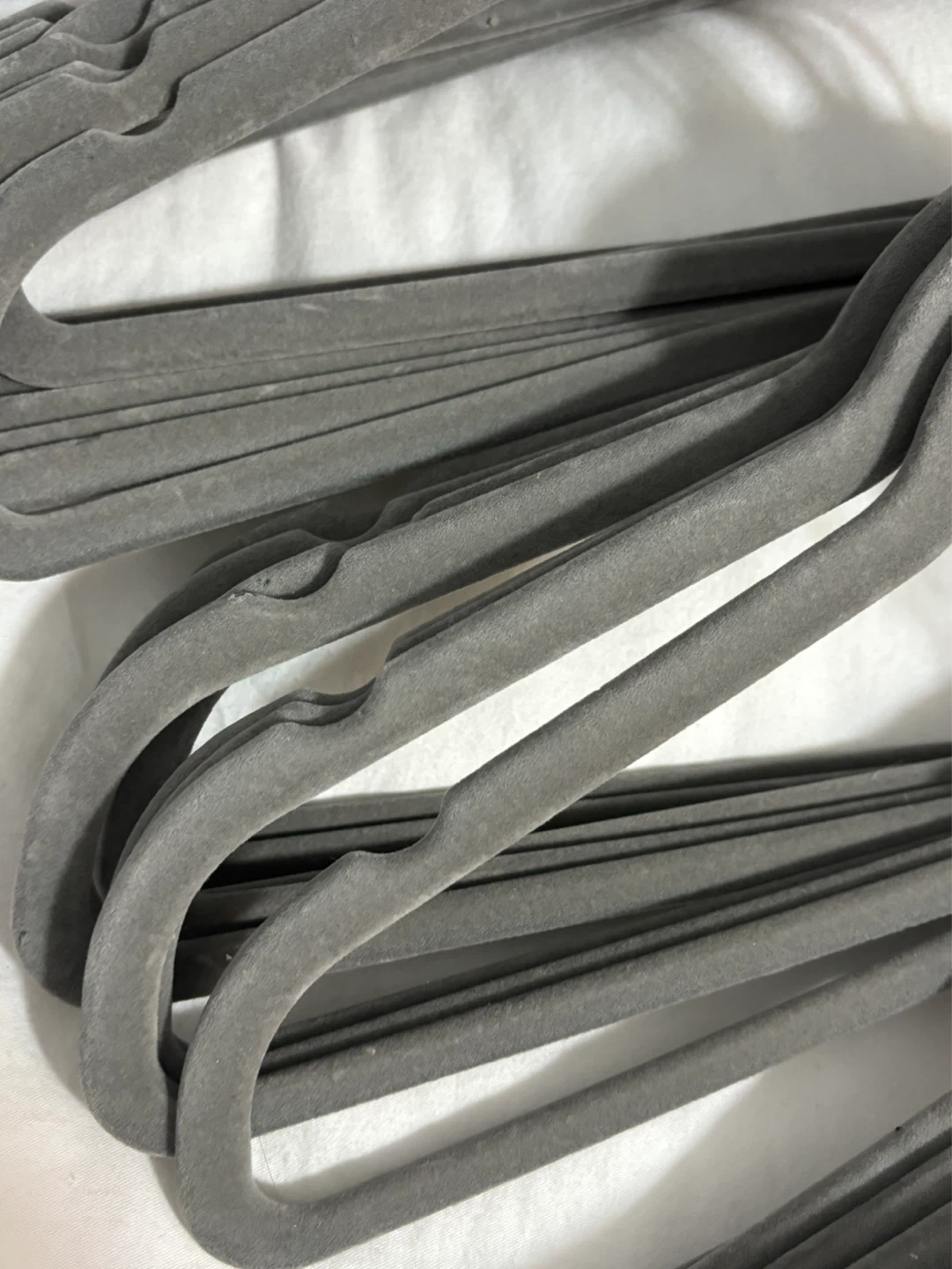 Grey Velvet Non-Slip Clothes Hangers - Set of 40 - photo 3