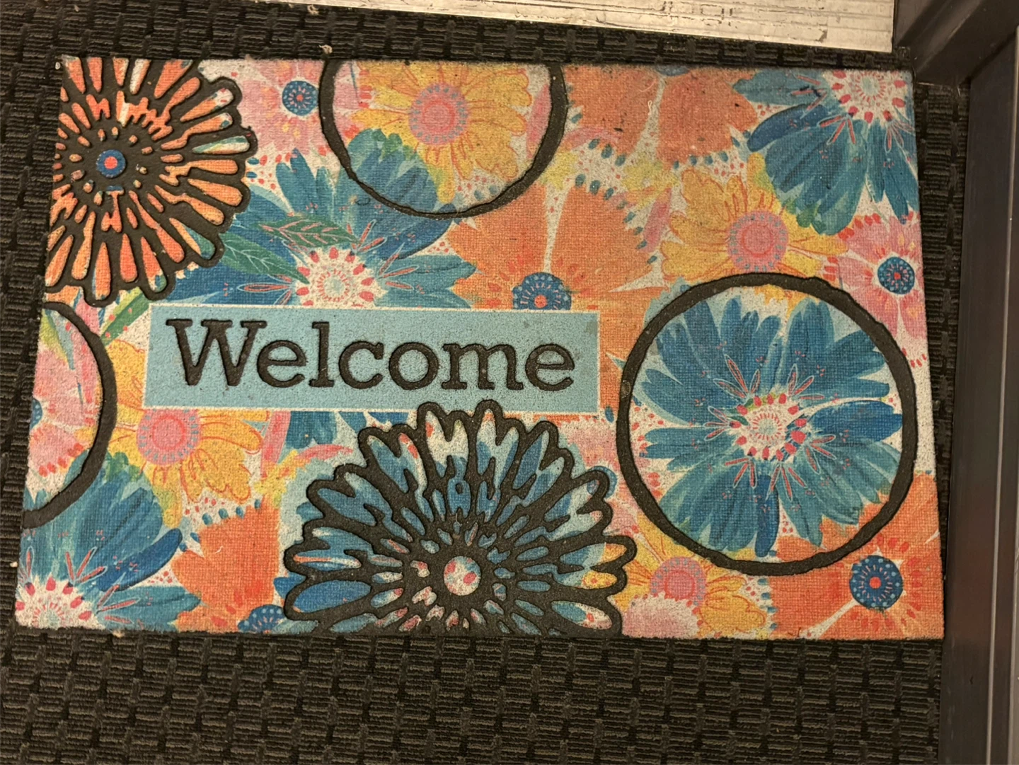 Welcome Doormat - Floral Design