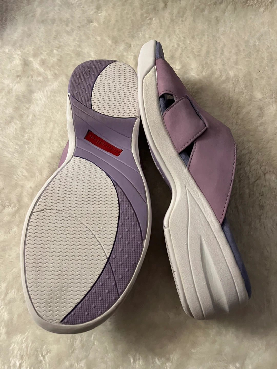Naturalizer Women's Purple Slide Leather Sandals Size 8M - photo 4