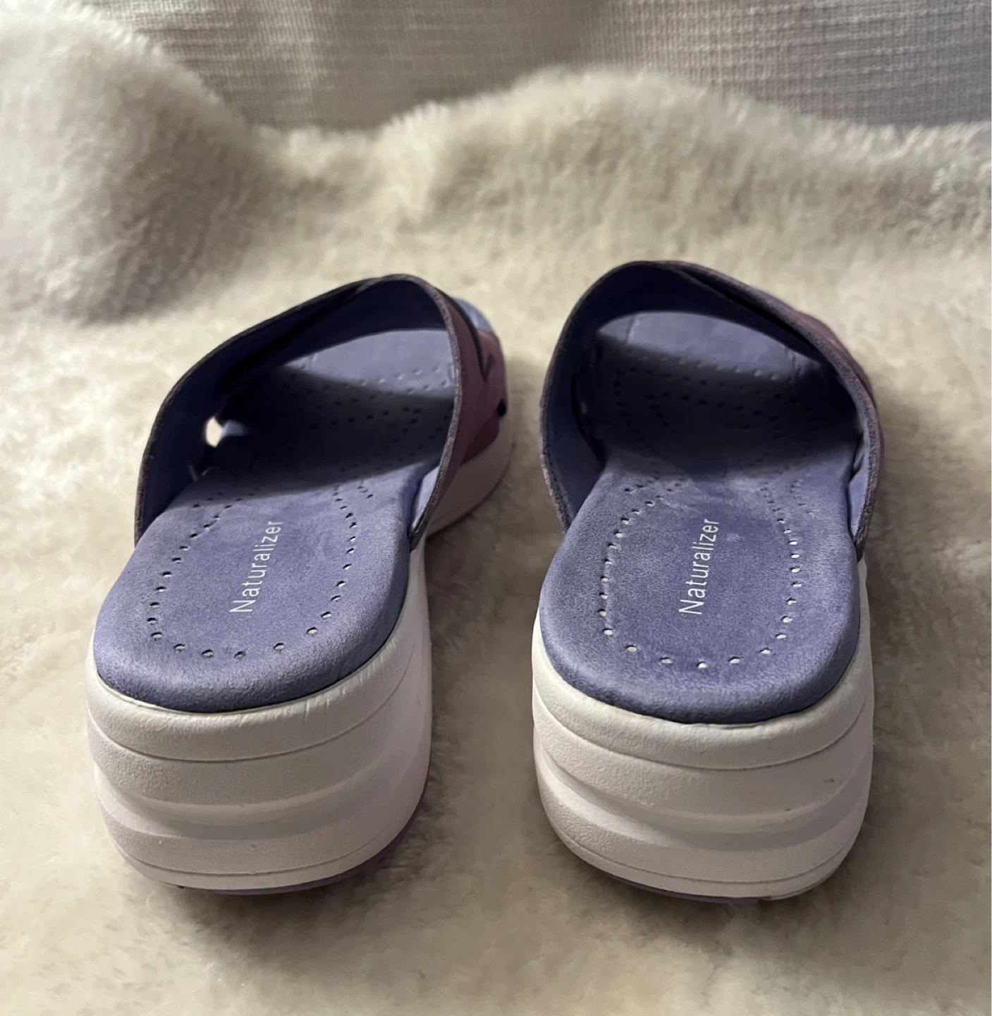 Naturalizer Women's Purple Slide Leather Sandals Size 8M - photo 5