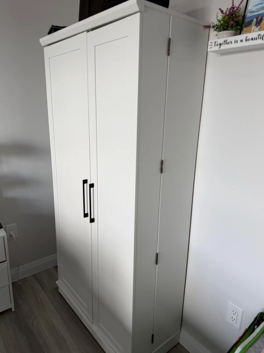 White Two-Door Storage Cabinet