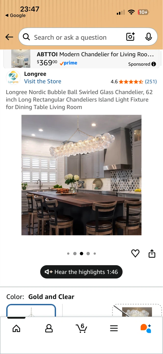 Mid-century Bubble Ball Chandelier - Rectangular Glass Lighting - photo 5