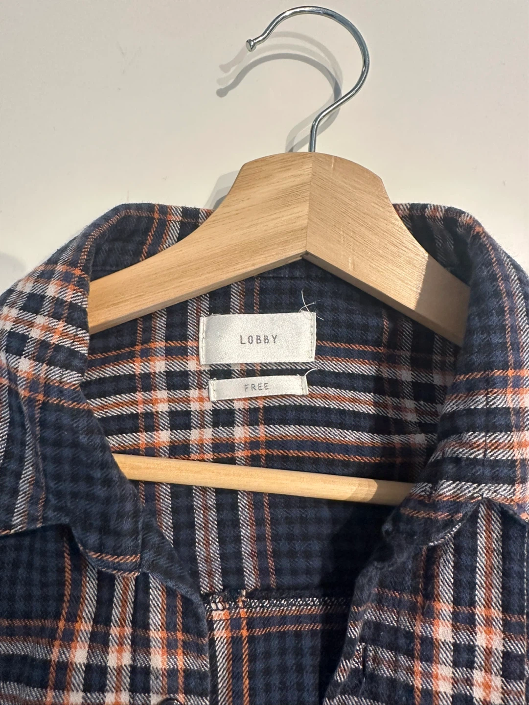 Plaid Button-Up Shirt (Free Size) - photo 2