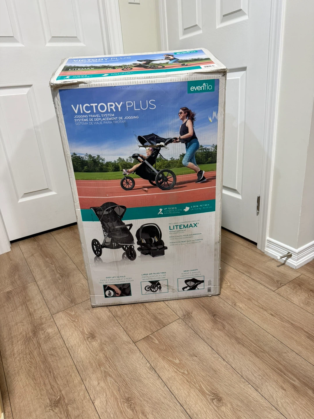 New Evenflo Victory Plus Jogging Stroller Travel System Car Seat - photo 4