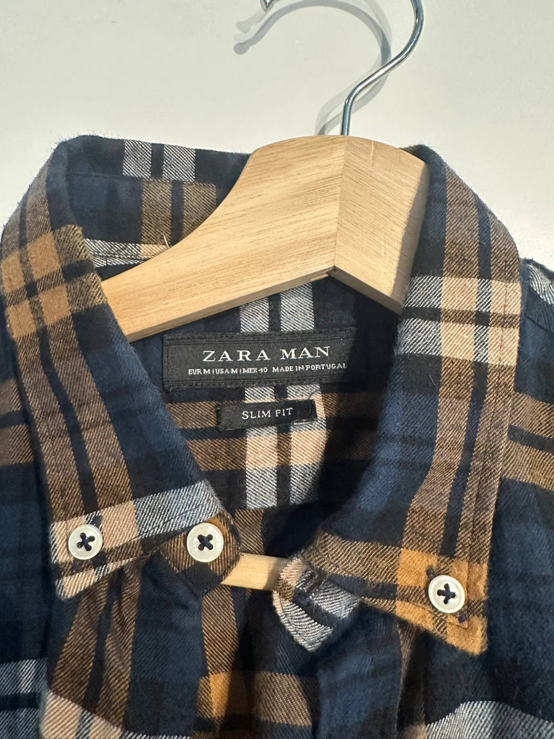 Zara Plaid Button-Up Shirt - photo 2