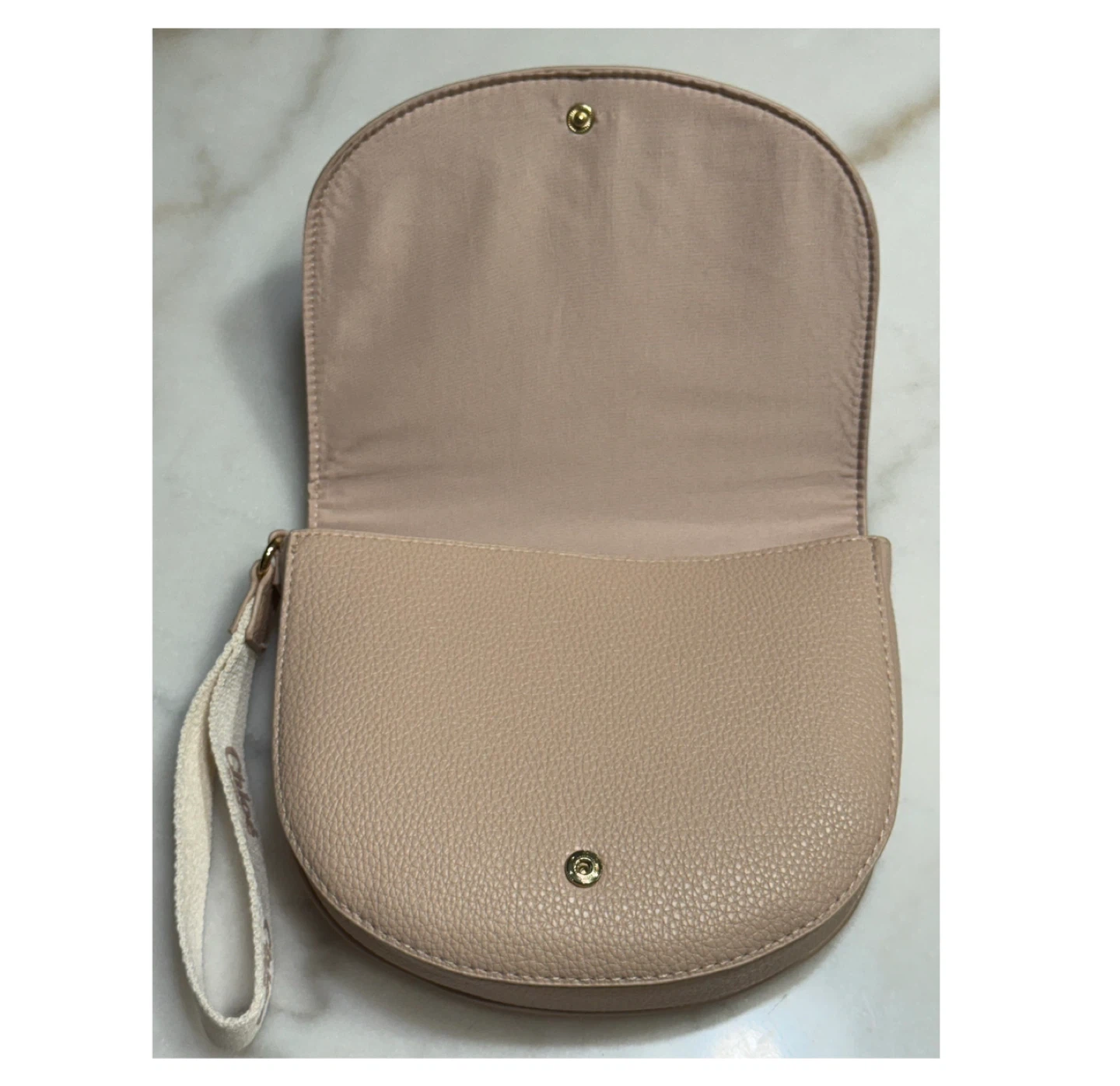 Chloe Parfum Cream Beige Pouch Small Cosmetic Makeup Bag - photo 3