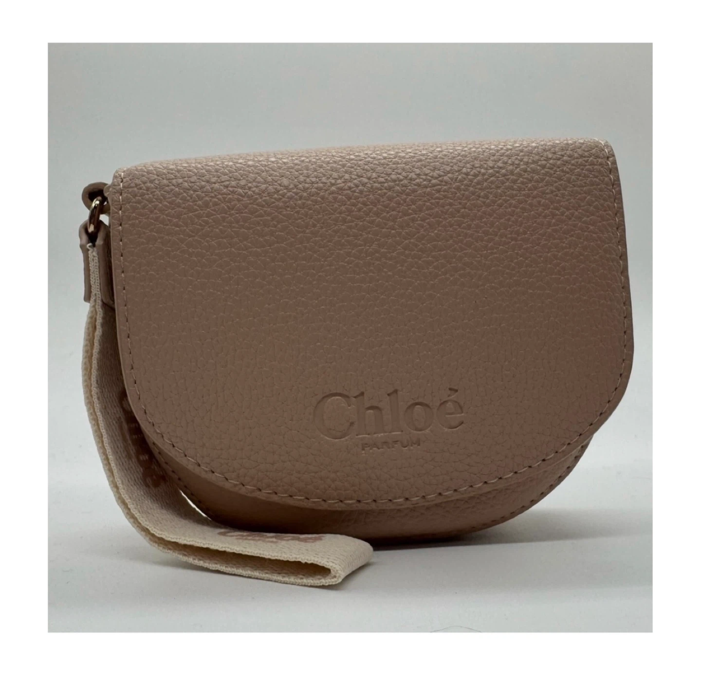Chloe Parfum Cream Beige Pouch Small Cosmetic Makeup Bag - photo 5