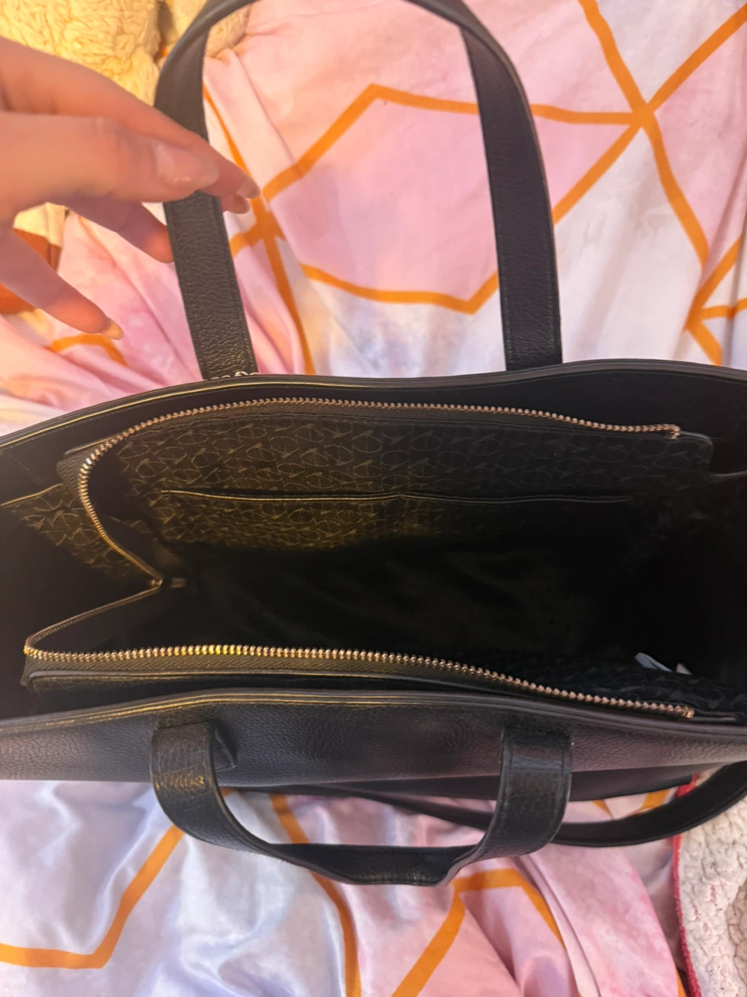 Black FIONA Tote Bag with Shoulder Strap - photo 3