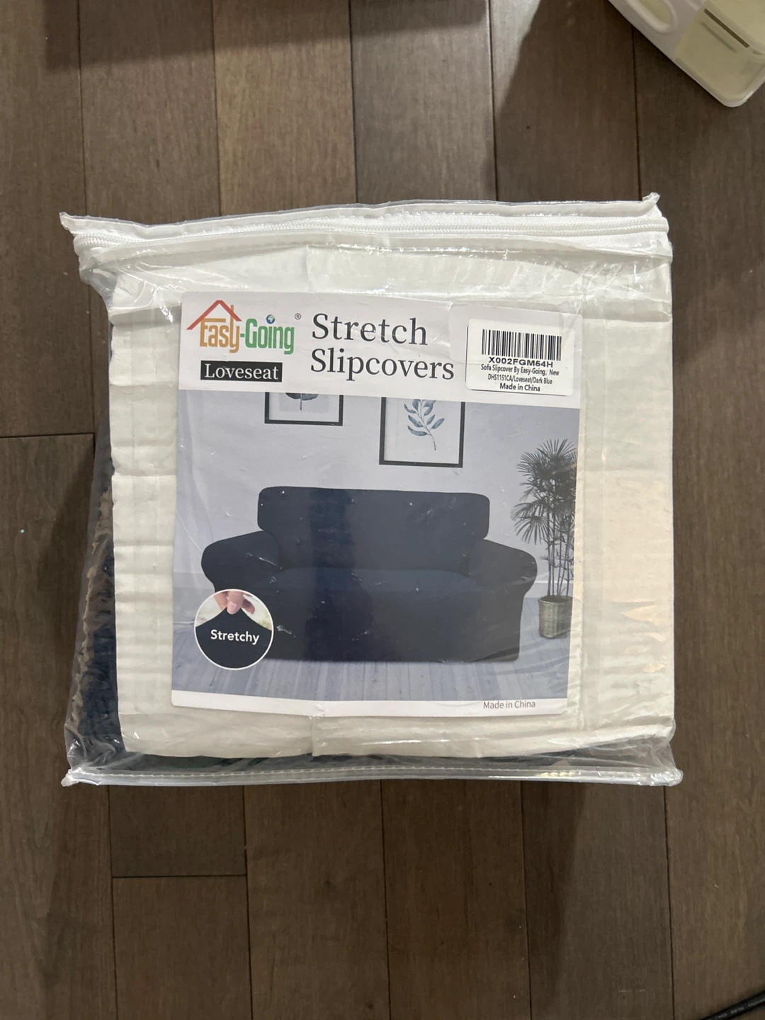 Easy-Going Loveseat Stretch Slipcover - Bluestone