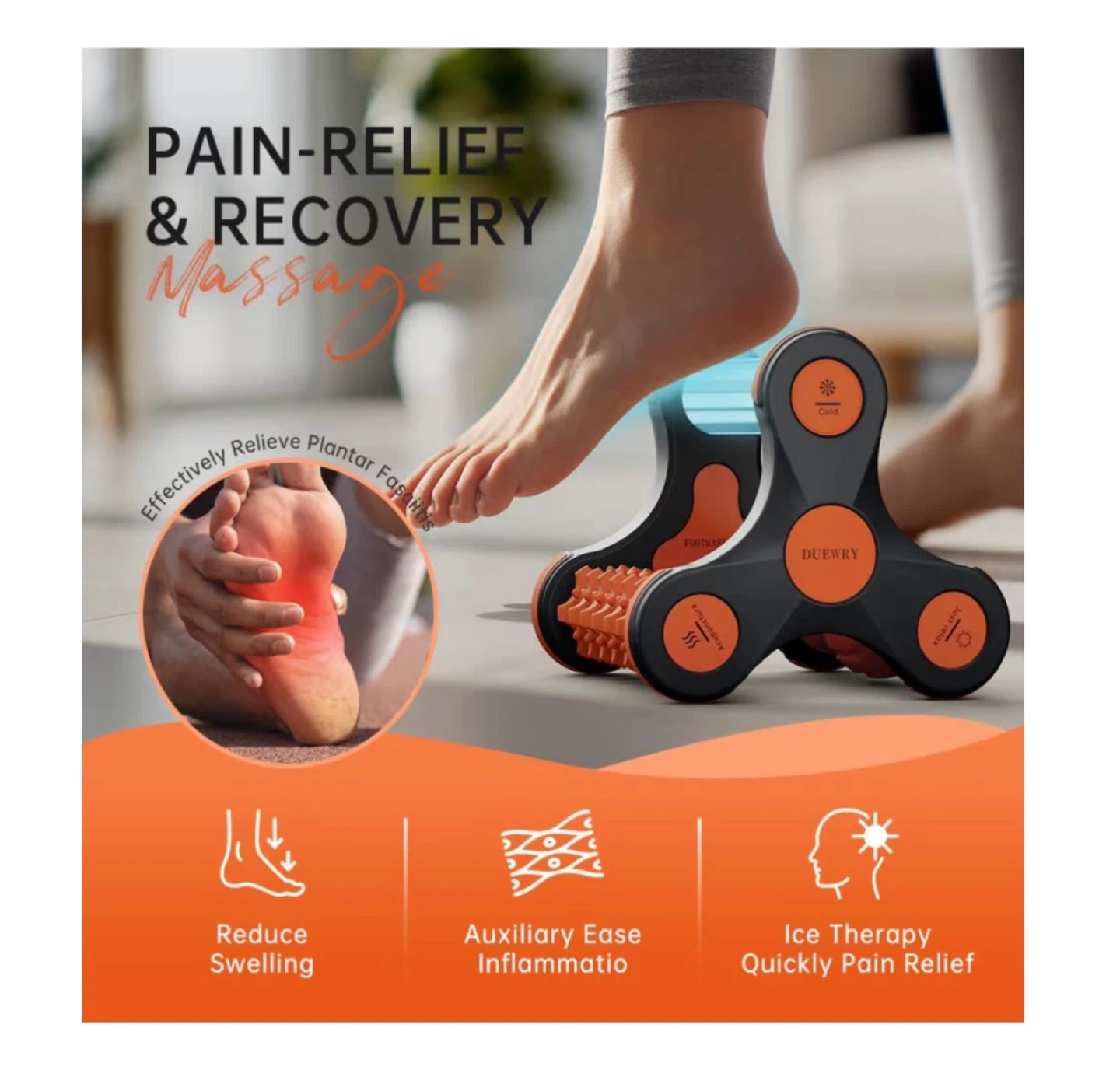Brand new Plantar Fasciitis Relief Massager with Ice Pack - photo 4