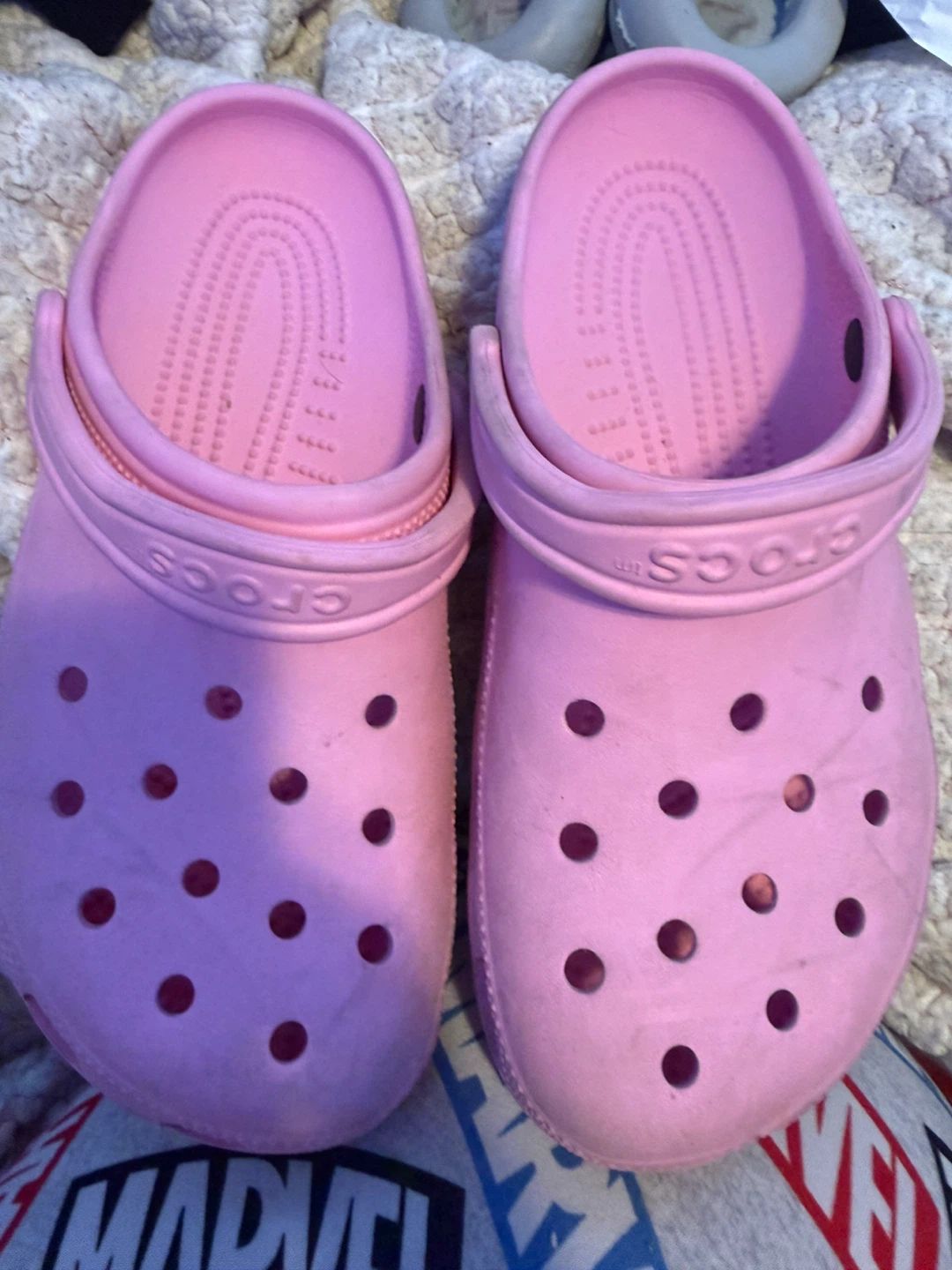 Pink Crocs