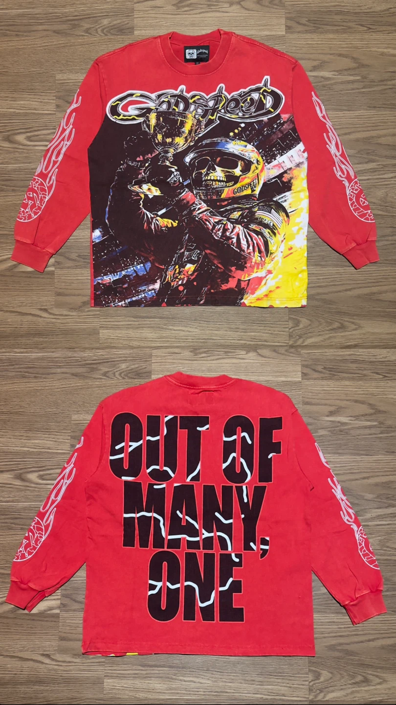 Godspeed Long Sleeve T-Shirt "Out of Many, One" Graphic - photo 4