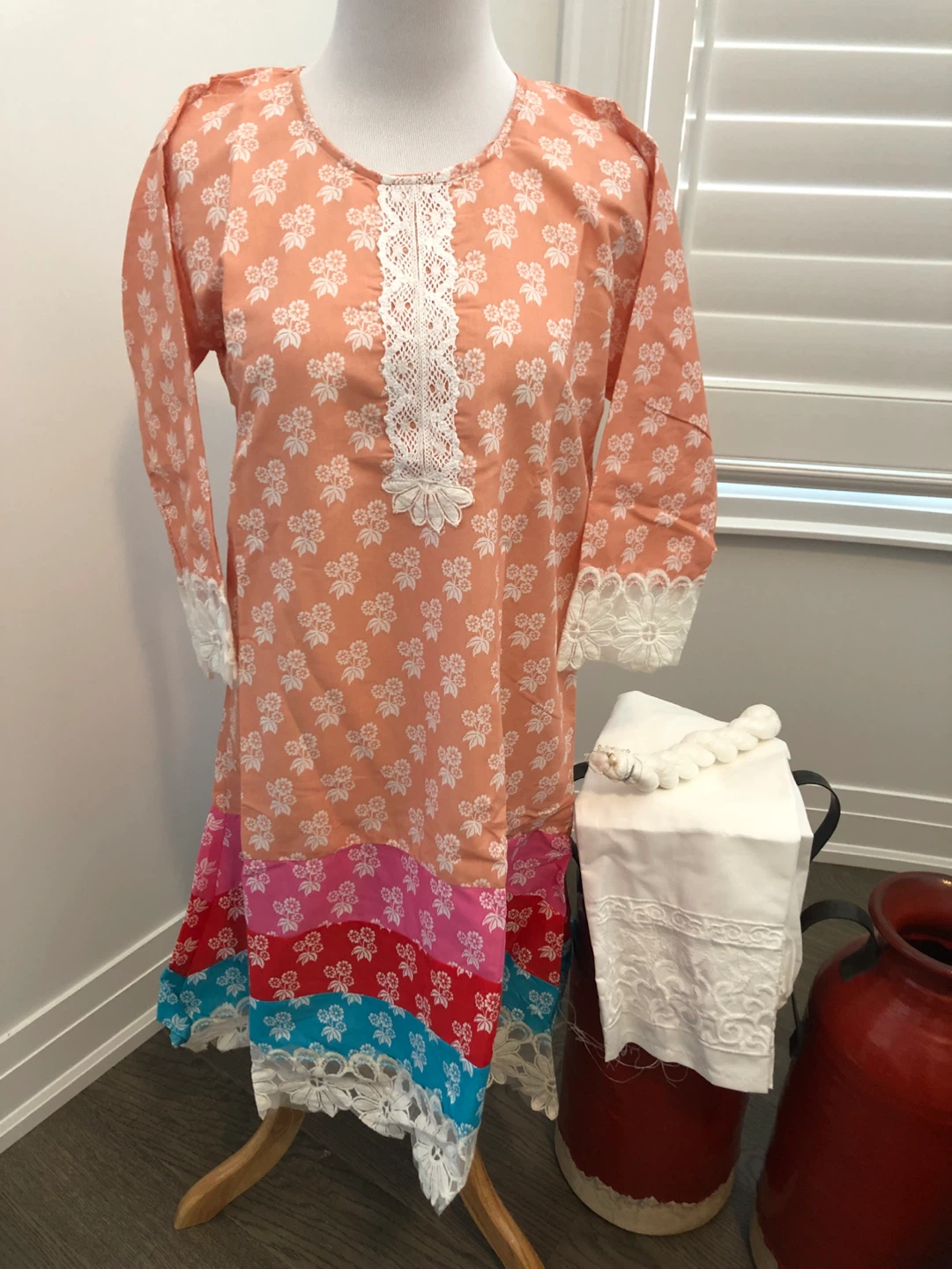 Printed Kurti Top with Pants - photo 2