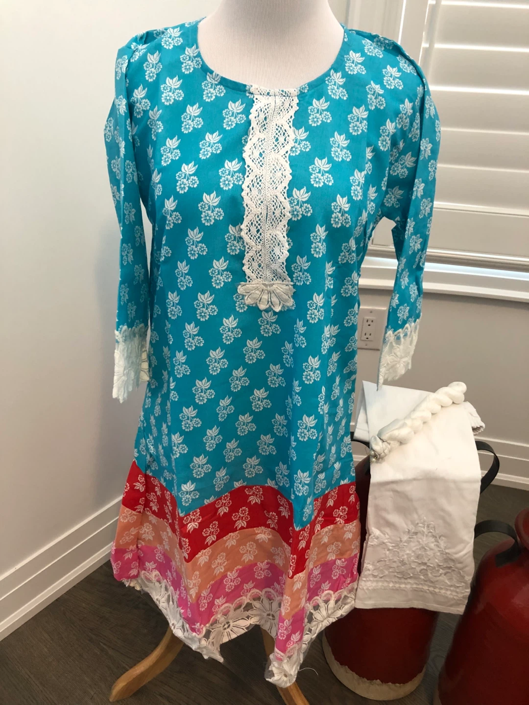 Printed Kurti Top with Pants - photo 3