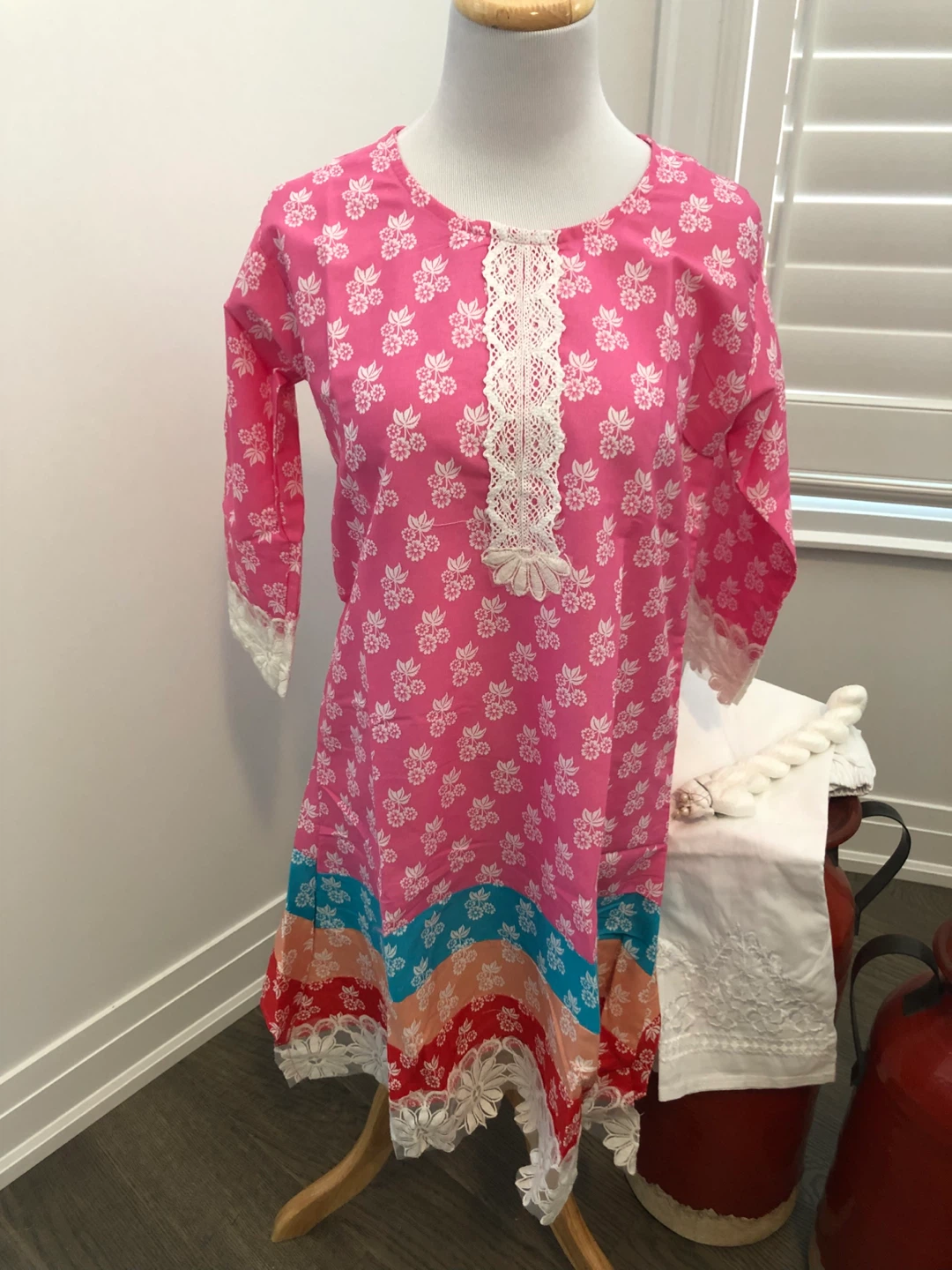 Printed Kurti Top with Pants - photo 4