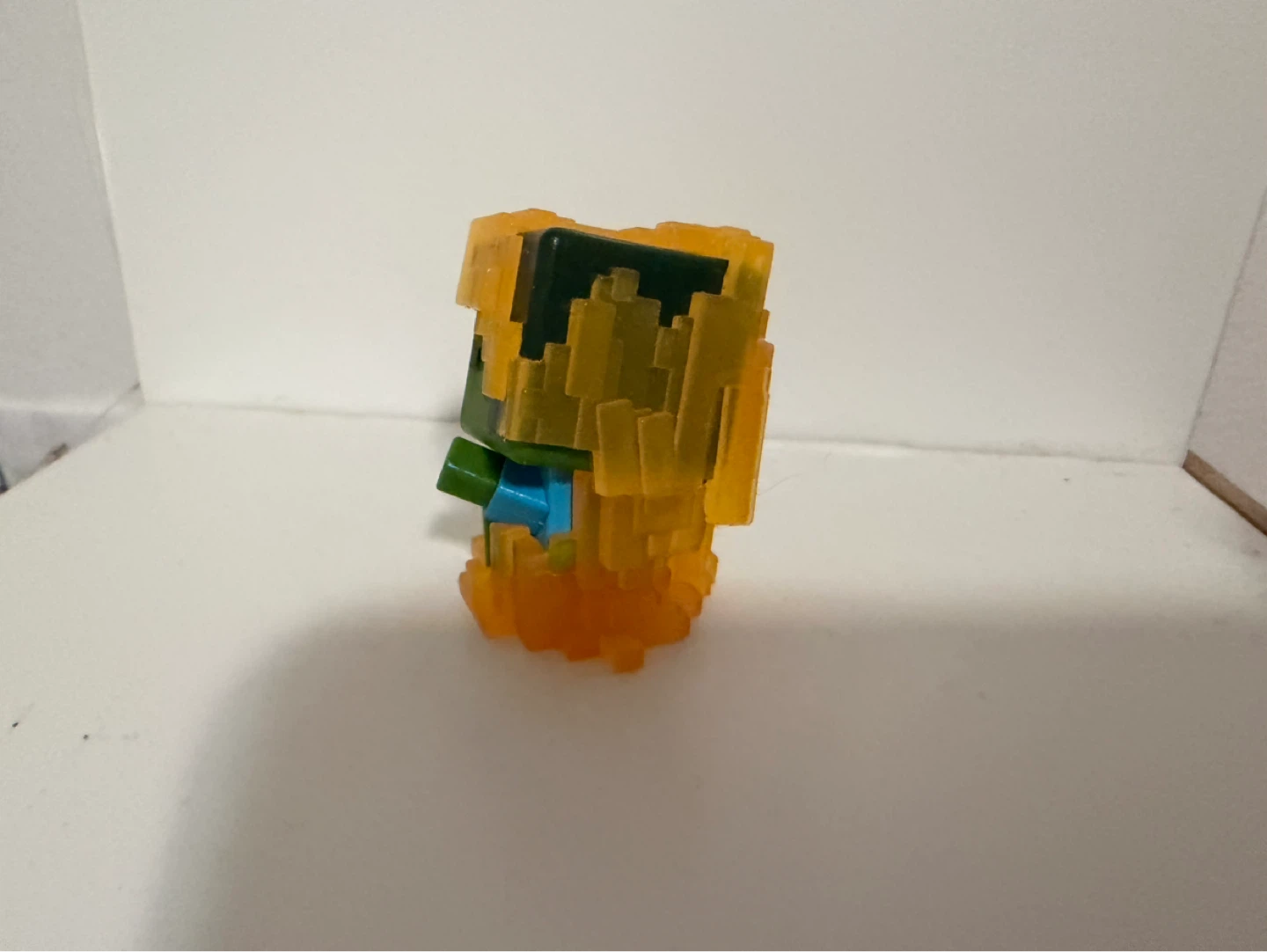 Baby Minecraft Zombie Figure with Orange Flames - photo 2