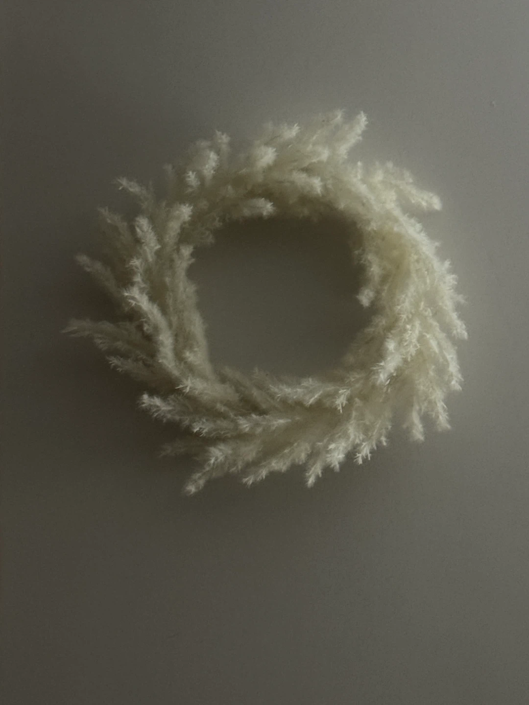 White Pampas Grass Wreath - photo 3