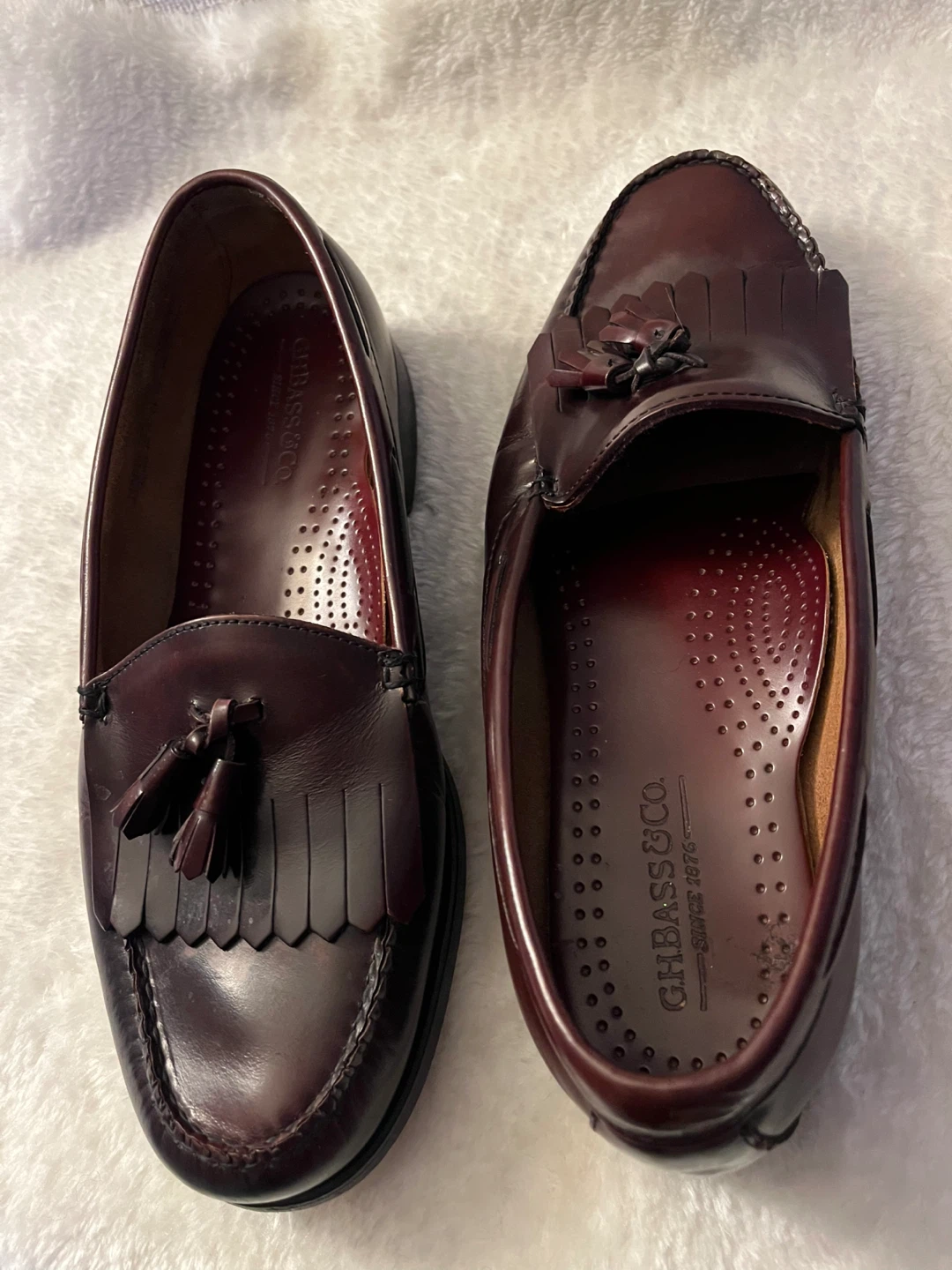 G.H. Bass & Co. Tassel Loafers Leather Men's Shoes Size 11 Wide - photo 3