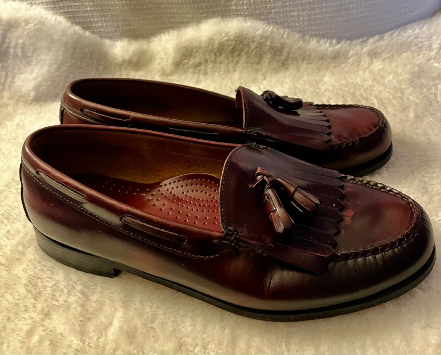 G.H. Bass & Co. Tassel Loafers Leather Men's Shoes Size 11 Wide