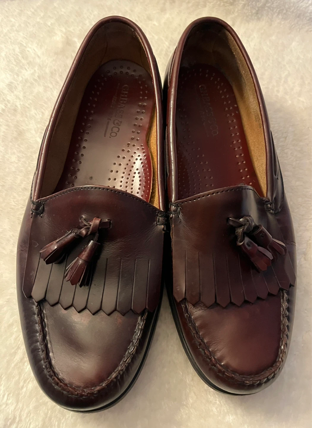 G.H. Bass & Co. Tassel Loafers Leather Men's Shoes Size 11 Wide - photo 5