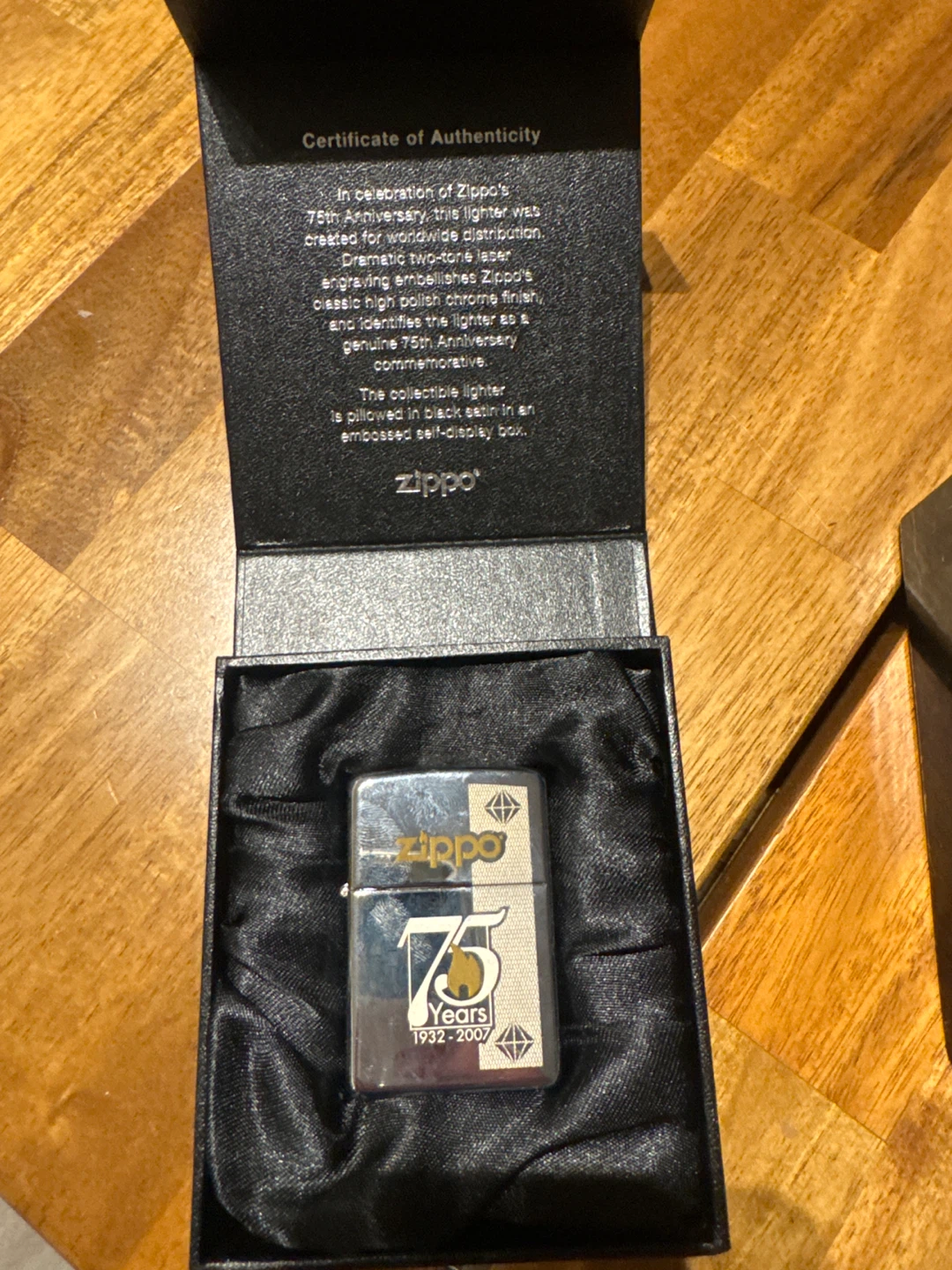 Zippo 75th Anniversary Lighter 1932-2007
