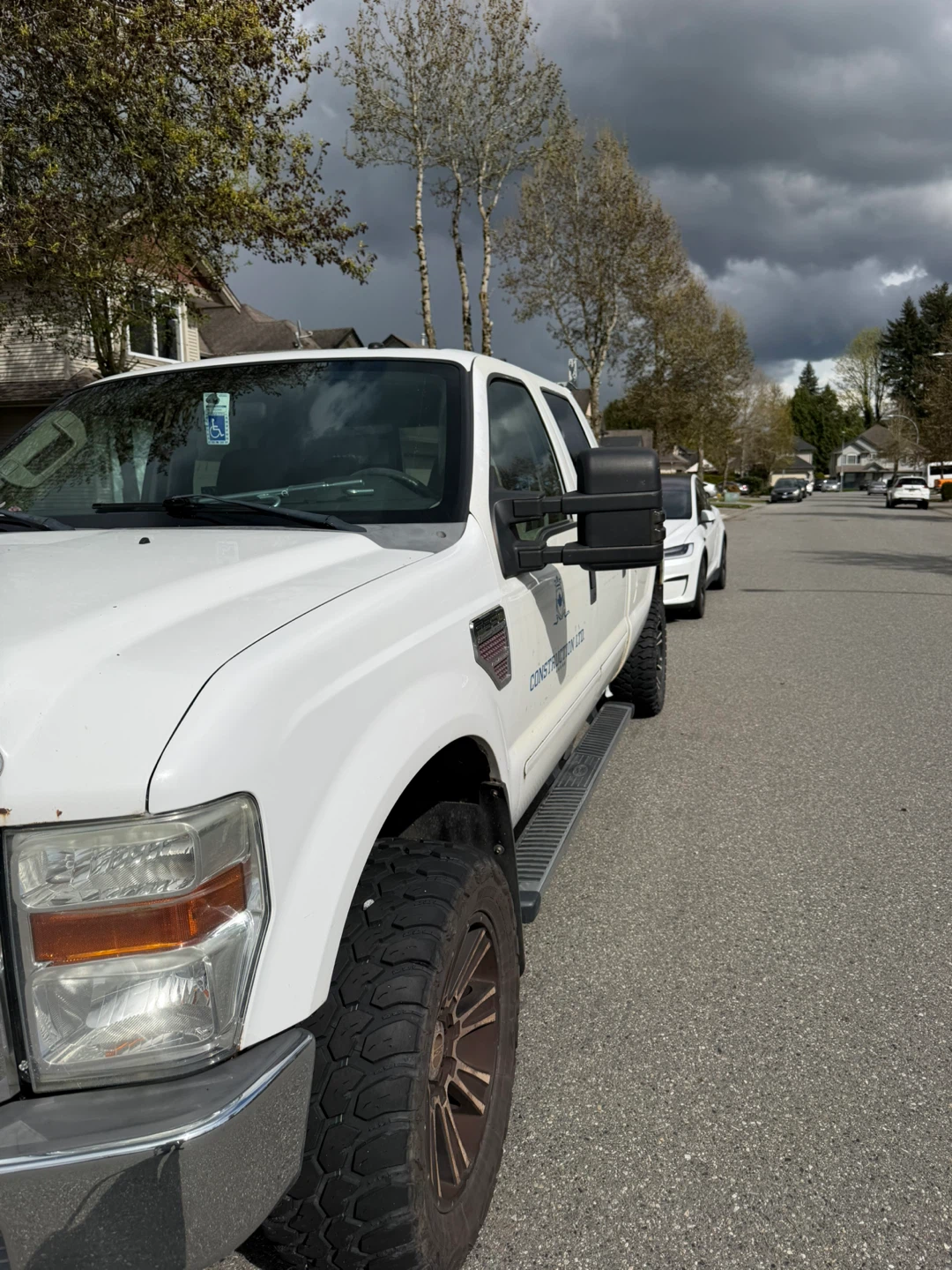 White Ford F-350 Super Duty Truck Diesel, 2008 - photo 2