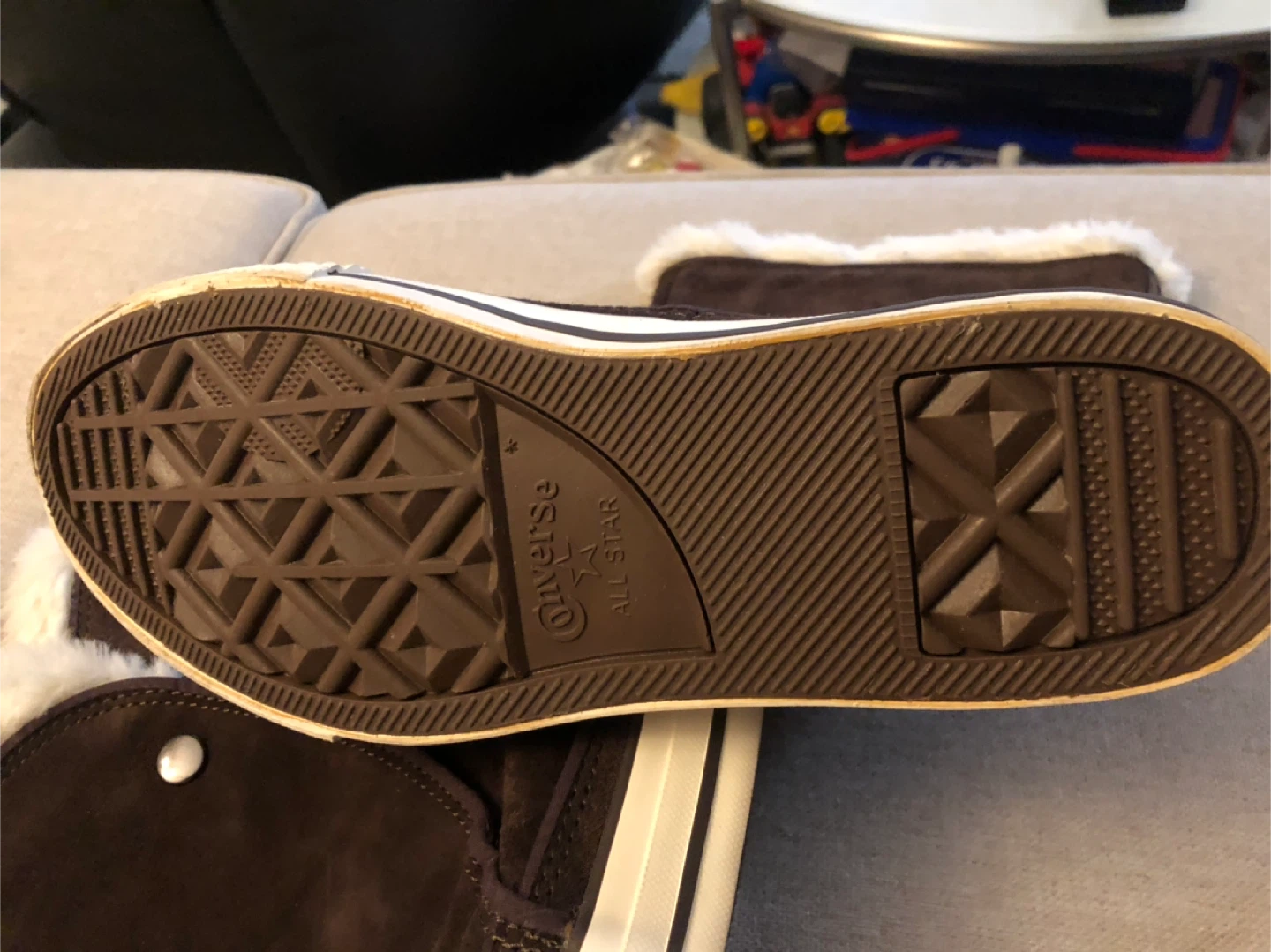 Converse All Star Brown Suede Fur Lined Boots - photo 3