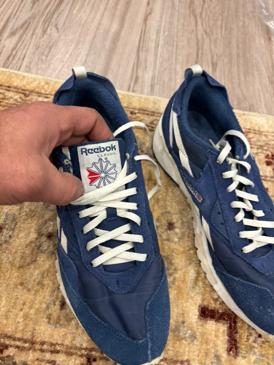 Reebok Classic LX2200 Navy Blue Running Shoes - photo 4