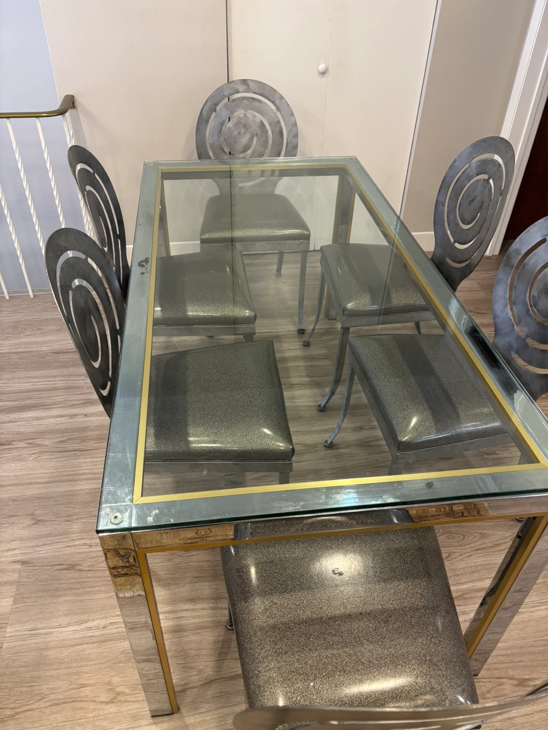 Glass Dining Table Set with 6 Chairs - photo 5