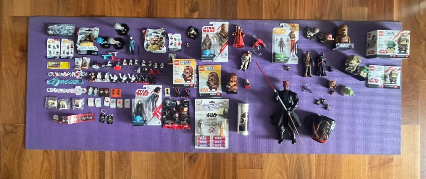 Star Wars Collectible Figures and LEGO BrickHeadz Lot