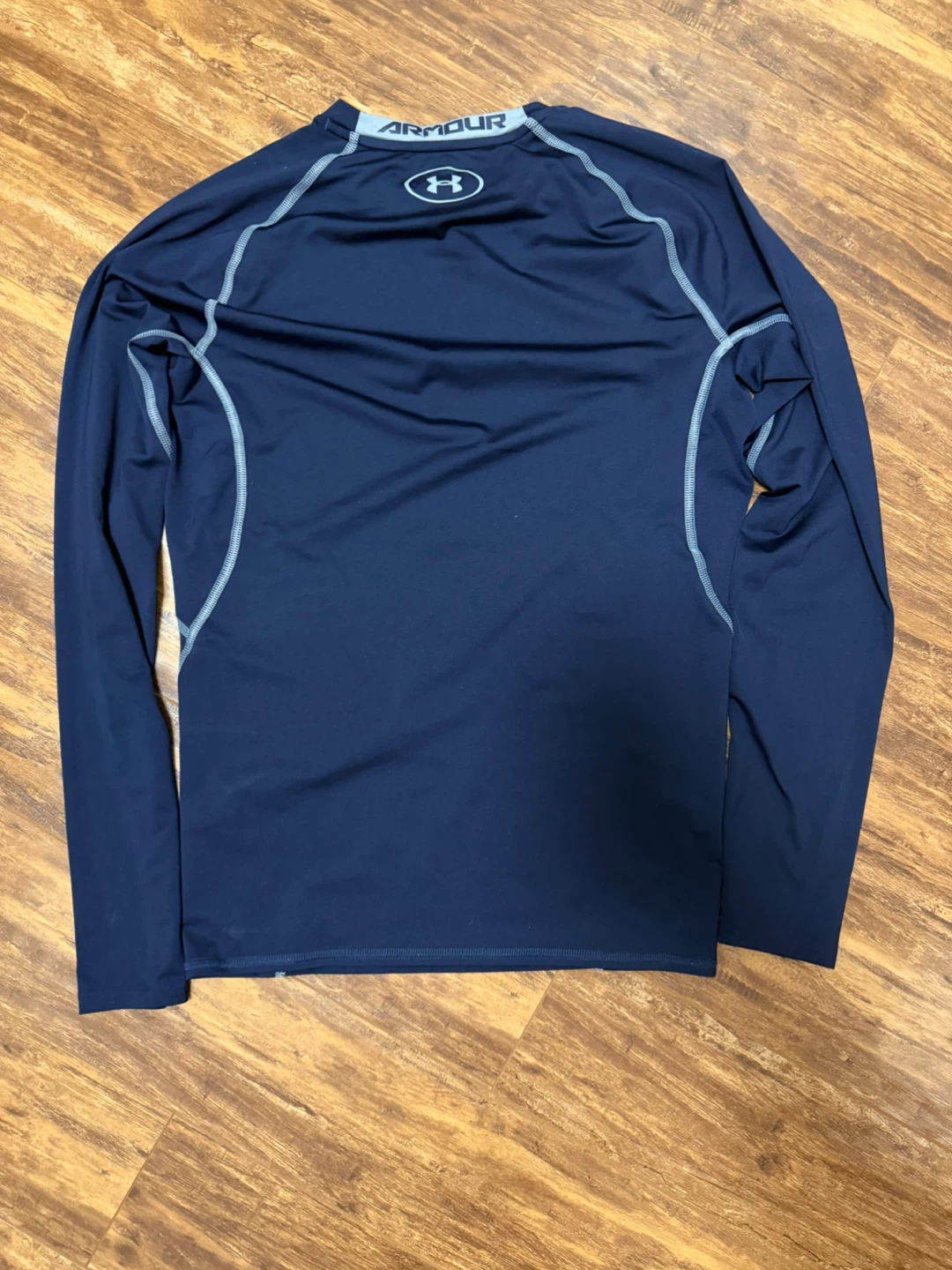 Under Armour Heatgear Compression Long Sleeve Shirt Navy LG - photo 4