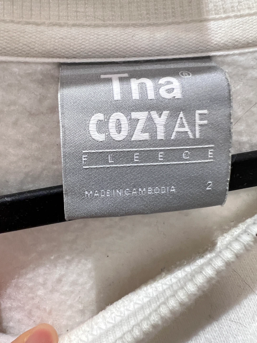 Tna CozyAF Fleece Crewneck Sweater Size 2 - photo 3